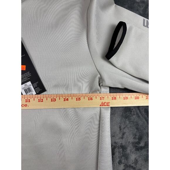 Second Skin Men's Training Quarter Zip Pullover Small Lunar Rock Gray New - Picture 7 of 11